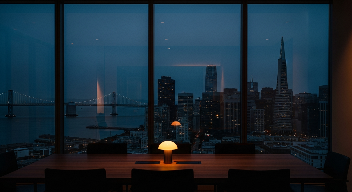 Office overlooking the San Francisco skyline